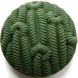 B4169 30mm Dull HUnter Green Domed Matt Texture Shank Button - Ribbonmoon