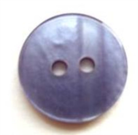 B5602 15mm Tonal Dusky Blue Pearlised Polyster 2 Hole Button - Ribbonmoon