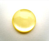 B14267 15mm Yellow Pearlised Polyester Shank Button - Ribbonmoon