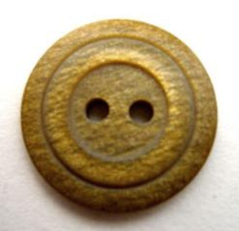 B13265 20mm Tonal Straw and Golden Shimmery 2 Hole Button - Ribbonmoon