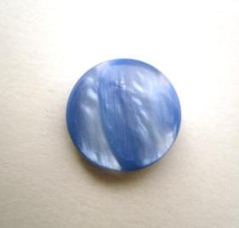 B14290 15mm Royal Blue and Pearl Variegated Shank button - Ribbonmoon