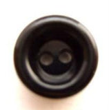 B5608 14mm Black Very Chunky Gloss 2 Hole Button