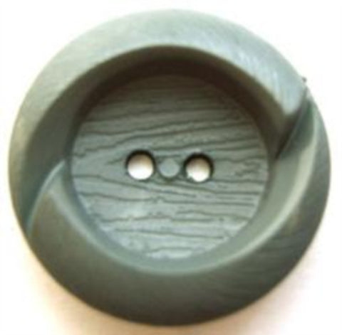 B7586 23mm Dusky Petrol Chunky Lightly Textured 2 Hole Button - Ribbonmoon