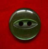 B4354 14mm Deep Leaf Green 2 Hole Polyester Fish Eye Button - Ribbonmoon