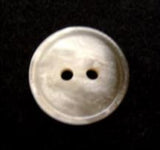 B6609 15mm Tonal Grey Beige and Pearl Gloss 2 Hole Button - Ribbonmoon