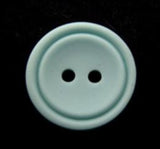 B13188 18mm Pale New Turquoise Matt 2 Hole Button - Ribbonmoon