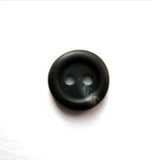 B17073 11mm Black and Grey Soft Sheen 2 Hole Button - Ribbonmoon