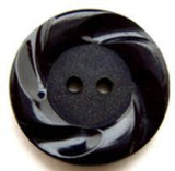 B12663 23mm Navy Matt Centre 2 Hole Button - Ribbonmoon