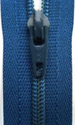 Z3386 YKK 20cm Yale Blue Nylon No.3 Closed End Zip - Ribbonmoon