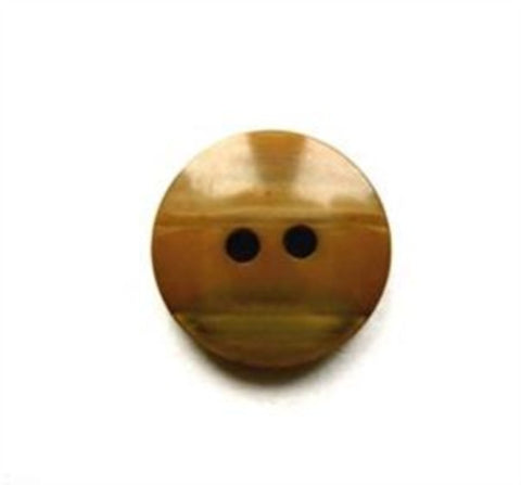 B16811 15mm Mixed Browns Gloss 2 Hole Button - Ribbonmoon