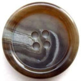 B5304 28mm Pale Aaran Brown Matt Centre 4 Hole Button - Ribbonmoon