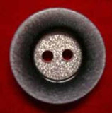 B4262 18mm Mixed Greys and Glittery Silver 2 Hole Button - Ribbonmoon