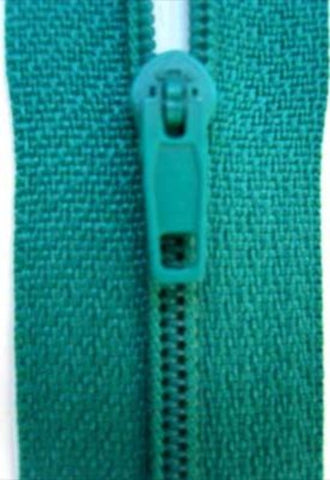 Z1795 20cm Jade Green Nylon Pin Lock No.3 Closed End Zip - Ribbonmoon