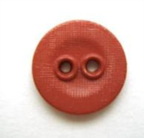 B5913 14mm Dusky Coral Lightly Textured Linen Effect 2 Hole Button