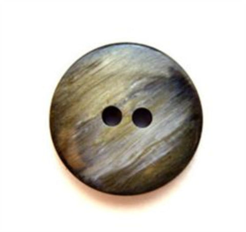 B5107 15mm Frosted Forest and Sage Green Semi Pearlised 2 Hole Button - Ribbonmoon