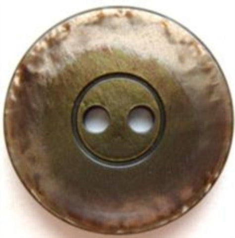 B6798 26mm Browns and Iridescent Shimmery 2 Hole Button - Ribbonmoon