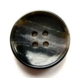 B17573 19mm Black and Grey High Gloss 4 Hole Button