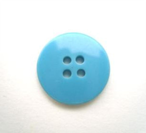 B10769 14mm Deep Turquoise Glossy 4 Hole Button - Ribbonmoon