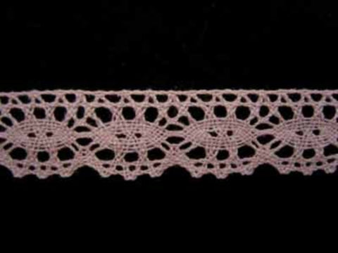 L219 18mm Tea Rose Pink Flat Lace - Ribbonmoon