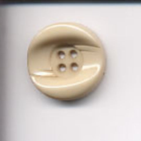 B5776 25mm Cream High Gloss Chunky 4 Hole Button - Ribbonmoon