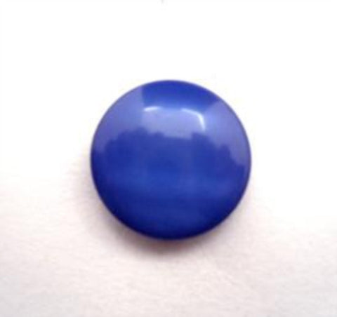 B13757 15mm Dark Royal Blue Domed Semi Pearlised Shank Button