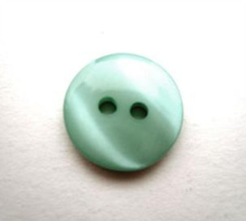 B13414 15mm Tonal Aqua Pearlised 2 Hole Button - Ribbonmoon