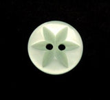 B13420 16mm Pale Aqua 2 Hole Polyester Star Button - Ribbonmoon