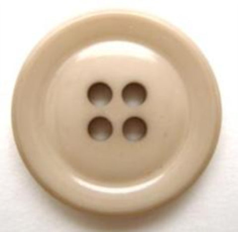 B5956 22mm Light Beige Glossy 4 Hole Button - Ribbonmoon