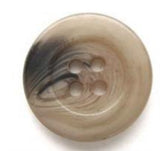 B5640 19mm  Dusky Beige's and Brown Gloss 4 Hole Button - Ribbonmoon