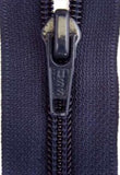 Z3037 25cm Navy Nylon No.5 Closed End Zip - Ribbonmoon