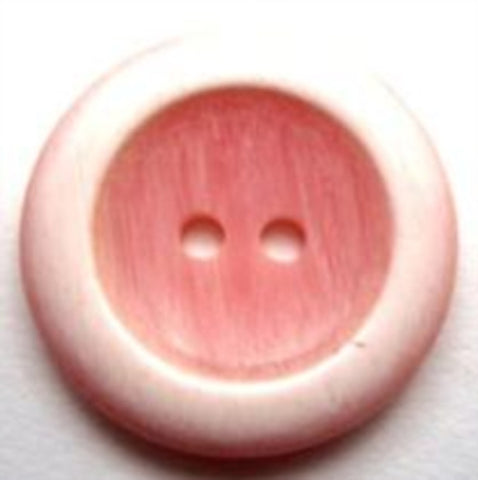 B11808 23mm Frosted Pink High Gloss 2 Hole Button - Ribbonmoon