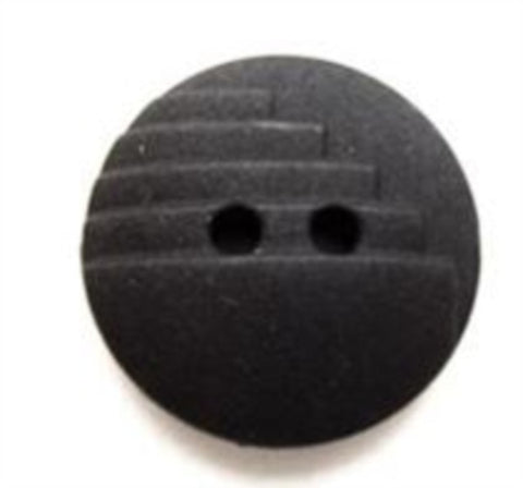 B8014 18mm Black Matt 2 Hole Button - Ribbonmoon