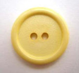 B5042 19mm Pale Jasmine Matt Centre 2 Hole Button - Ribbonmoon