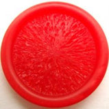 B15958 29mm Misty Red Textured Button with a Hole Built into the Back - Ribbonmoon