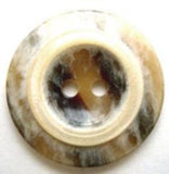 B7954 23mm Frosted Aaran High Gloss 2 Hole Button - Ribbonmoon