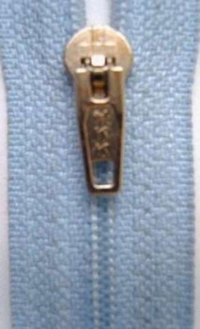 Z3361 YKK 18cm Sky Blue Nylon Pin Lock No.2 Closed End Zip - Ribbonmoon