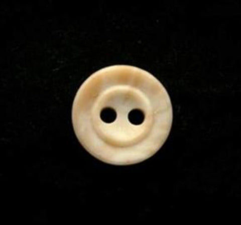 B16810 12mm Mixed Creams Bone Sheen 2 Hole Button - Ribbonmoon