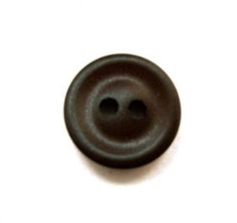 B16267 14mm Dark Brown Bone Sheen 2 Hole Button - Ribbonmoon