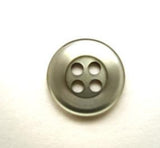 B10800 14mm Dusky Green Tinted Polyester 4 Hole Button - Ribbonmoon