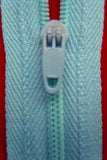 Z2261 56cm Turquoise Blue Nylon Pin Lock No.3 Closed End Zip - Ribbonmoon