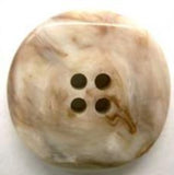 B1703 25mm Beige, Naturals and Brown Gloss Nylon 4 Hole Button - Ribbonmoon