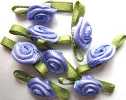 RB255 24mm Lupin Satin Ribbon Rose - Ribbonmoon