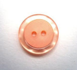 B11701 16mm Apricot Iced Matt Centre 2 Hole Button - Ribbonmoon