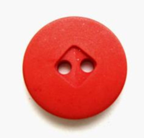 B7862 18mm Terracotta Matt 2 Hole Button - Ribbonmoon