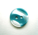 B11479 15mm Turquoise and Pearl Variegated Polyester 2 Hole Button - Ribbonmoon