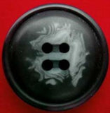 B2400 25mm Deep Navy and Natural Chunky 4 Hole Button - Ribbonmoon