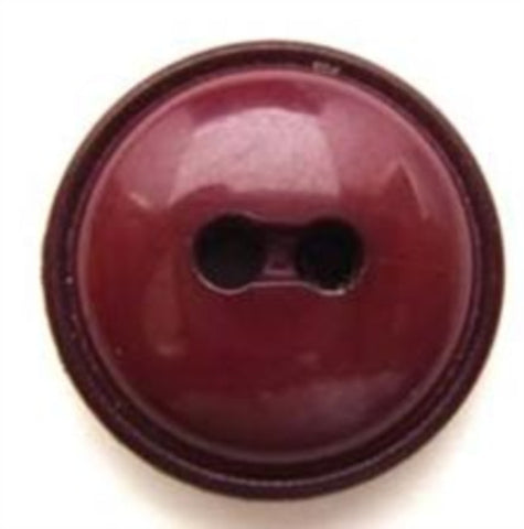 B5807 23mm Summer Plum Gloss Domed Chunky 2 Hole Button - Ribbonmoon