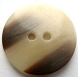 B17397 25mm Frosted Aaran Gloss 2 Hole Button - Ribbonmoon