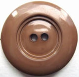 B7166 29mm Fawn Brown Gloss Nylon 2 Hole Button - Ribbonmoon