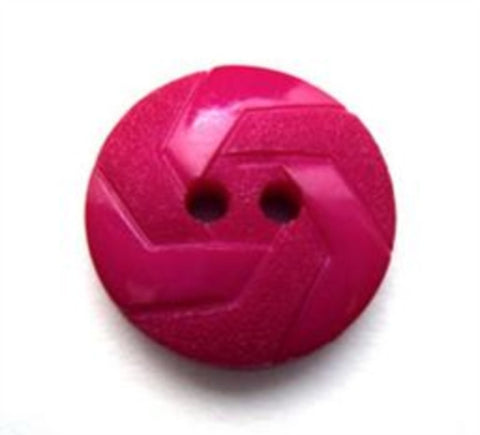 B13983 18mm Fuchsia Pink Matt and Gloss Textured 2 Hole Button - Ribbonmoon